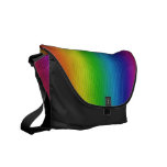 El arco iris colorea el bolso bolsa de mensajería
