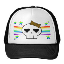 EL ARCO IRIS DEL CRÁNEO DE KAWAII RAYA LAS ESTRELL GORRA