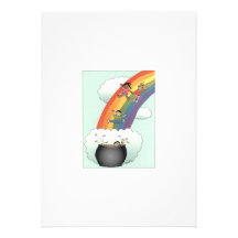 El arco iris embroma la invitación de la adopción