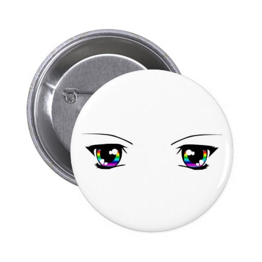El arco iris hermoso "animado observa" la insignia pin