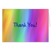El arco iris le agradece cardar tarjetas