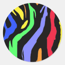 El arco iris raya a los pegatinas