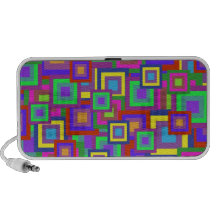 El arco iris retro ajusta el modelo iPod altavoz