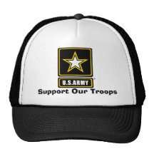 el armylogotranspbkgd, apoya a nuestras tropas gorros bordados