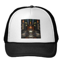 El arte del fractal del sitio del trono gorras de camionero