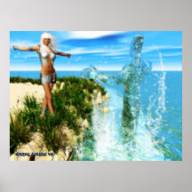 El arte del poster de Waterbending