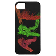 El arte encendió para arriba la caja del teléfono  iPhone 5 fundas