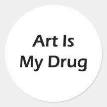 El arte es mi droga etiqueta