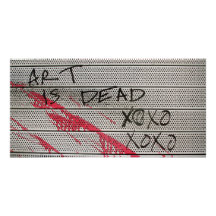 El arte es muerto tarjetas con fotos personalizadas