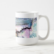 el atardecer azul taza