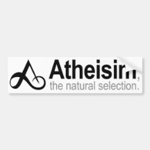 El ateísmo la selección natural etiqueta de parachoque