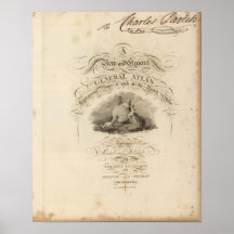el atlas de Estados Unidos Poster