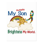 El autismo ACLARA a MI hijo del MUNDO 1 Tarjeta Postal