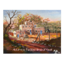 ¡el autumnadobe, otoño es la mejor época del año! postal