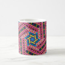 El Azteca del caleidoscopio inspiró el modelo Tazas
