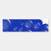El azul burbujea pegatina para el parachoques etiqueta de parachoque