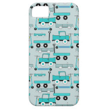 El azul de los muchachos rueda los camiones retros iPhone 5 Case-Mate fundas