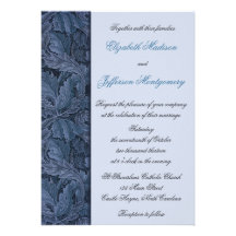 El azul de William Morris sale de la invitación de