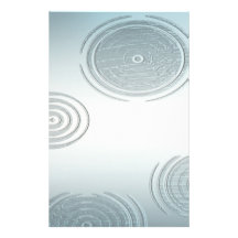 El azul descolorado ondula los efectos de escritor papeleria personalizada