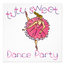 el baile del tutú 5.25x5.25 invita invitación