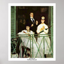 El balcón de Manet Eduardo Posters
