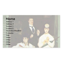 El balcón de Manet Eduardo Tarjeta De Visita