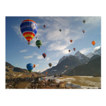 el balloning en el d'Oex de Château Tarjetas Postales
