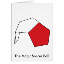El balón de fútbol mágico tarjetas