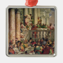 El banquete de la boda en Cana Ornamento Para Arbol De Navidad