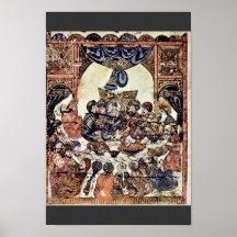 El banquete del boda de Irakischer Maler Um 1230 ( Poster