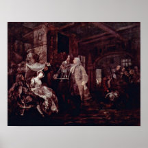 El banquete del boda de William Hogarth Impresiones