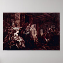 El banquete del boda "por Hogarth Guillermo Impresiones