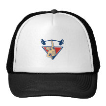 El Barbell de elevación del Weightlifter carga ret Gorro