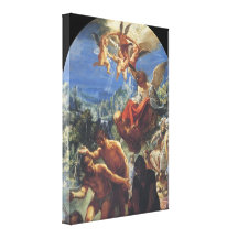 El bautismo de Cristo de Adam Elsheimer Lona Envuelta Para Galerías