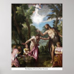 El bautismo de Cristo de Paolo Veronese Posters