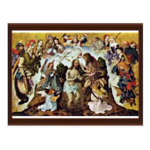 El bautismo de Cristo por DES Bartholomäusa de Mei Postales