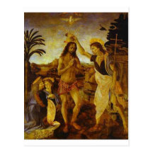 El bautismo de Cristo Tarjeta Postal