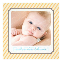 EL BAUTISMO DE LA FOTO INVITA:: candystripes 6SQ Comunicados Personalizados