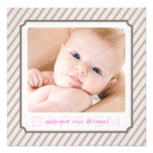 EL BAUTISMO DE LA FOTO INVITA:: candystripes 7SQ Comunicados Personalizados
