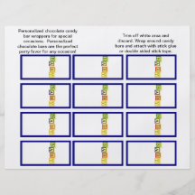 El bebé bloquea las envolturas de Candybar (primar Flyer Personalizado