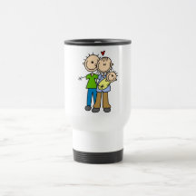 El bebé hace tres camisetas y regalos taza de café