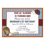 El béisbol embroma la invitación del cumpleaños