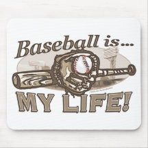 ¡El béisbol es… mi vida! Mousepad Tapete De Ratones