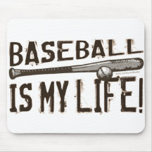 ¡El béisbol es mi vida! Mousepad Tapetes De Raton