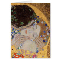 El beso, 1907-08 felicitación