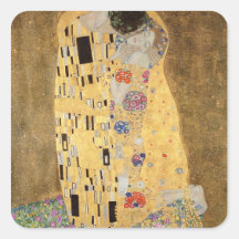 El beso, 1907-08 calcomania cuadradas personalizadas