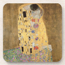 El beso, 1907-08 posavasos de bebida