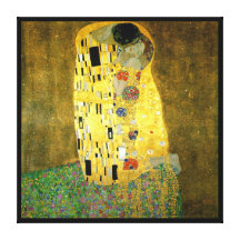 El beso de Gustavo Klimt Impresiones En Lona Estiradas