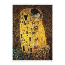El beso de Gustavo Klimt Lienzo Envuelto Para Galerías
