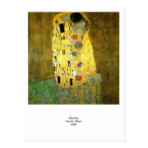 El beso de Gustavo Klimt Tarjetas Postales